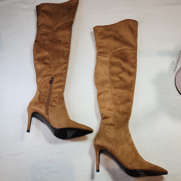 Marc Fisher Tan Over the Knee Boots - Picture 1 of 10